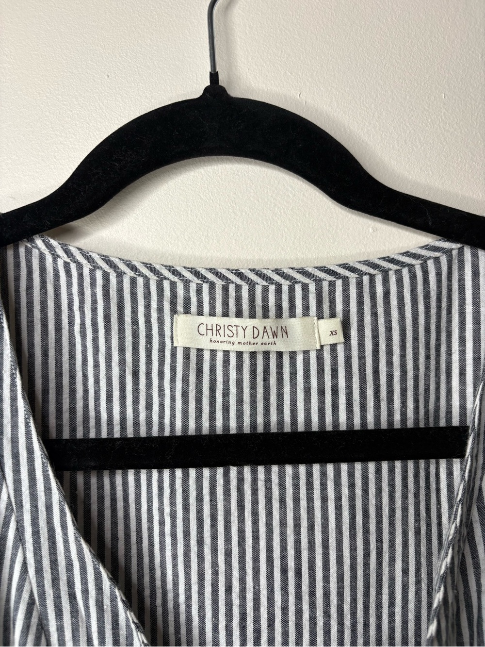 Christy Dawn The Lennon Dress In Pewter Stripe - Picture 6 of 7